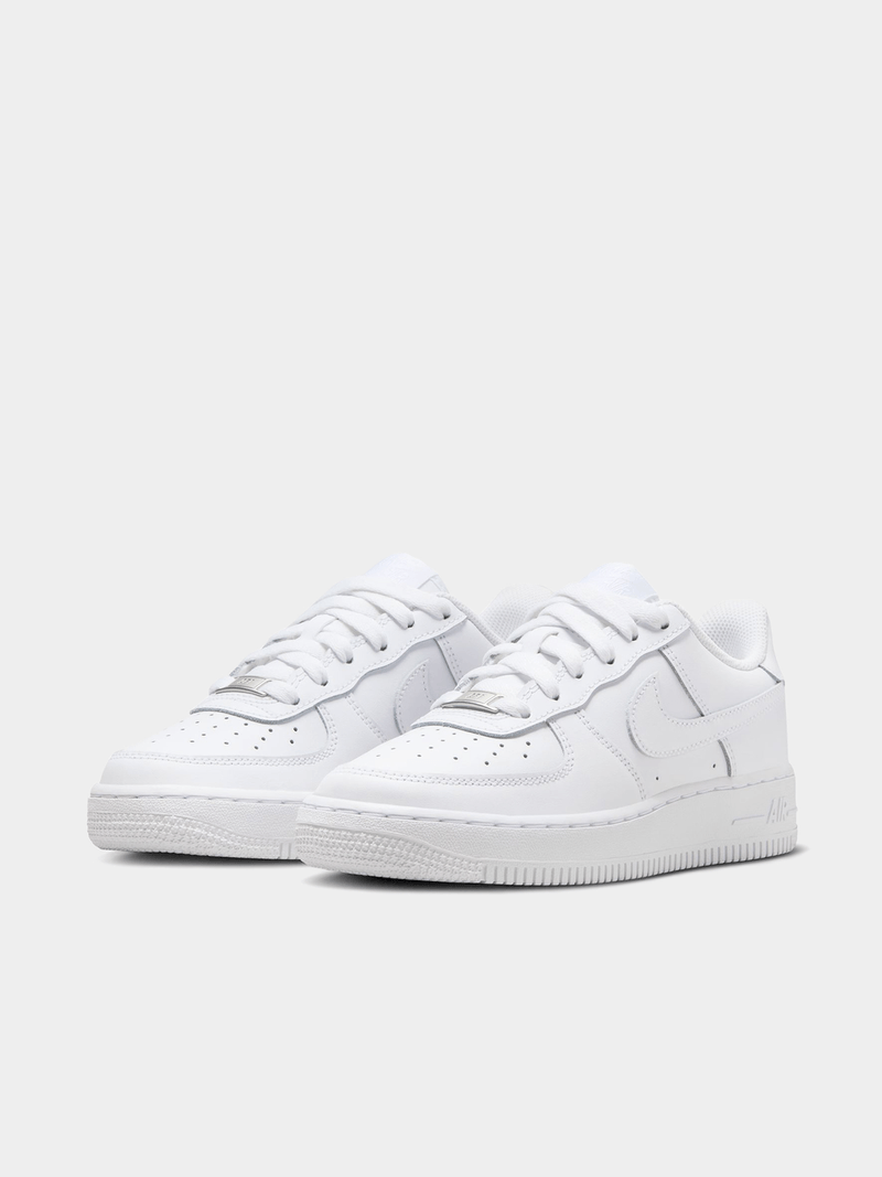 Kids Nike Air Force 1 "White on White"