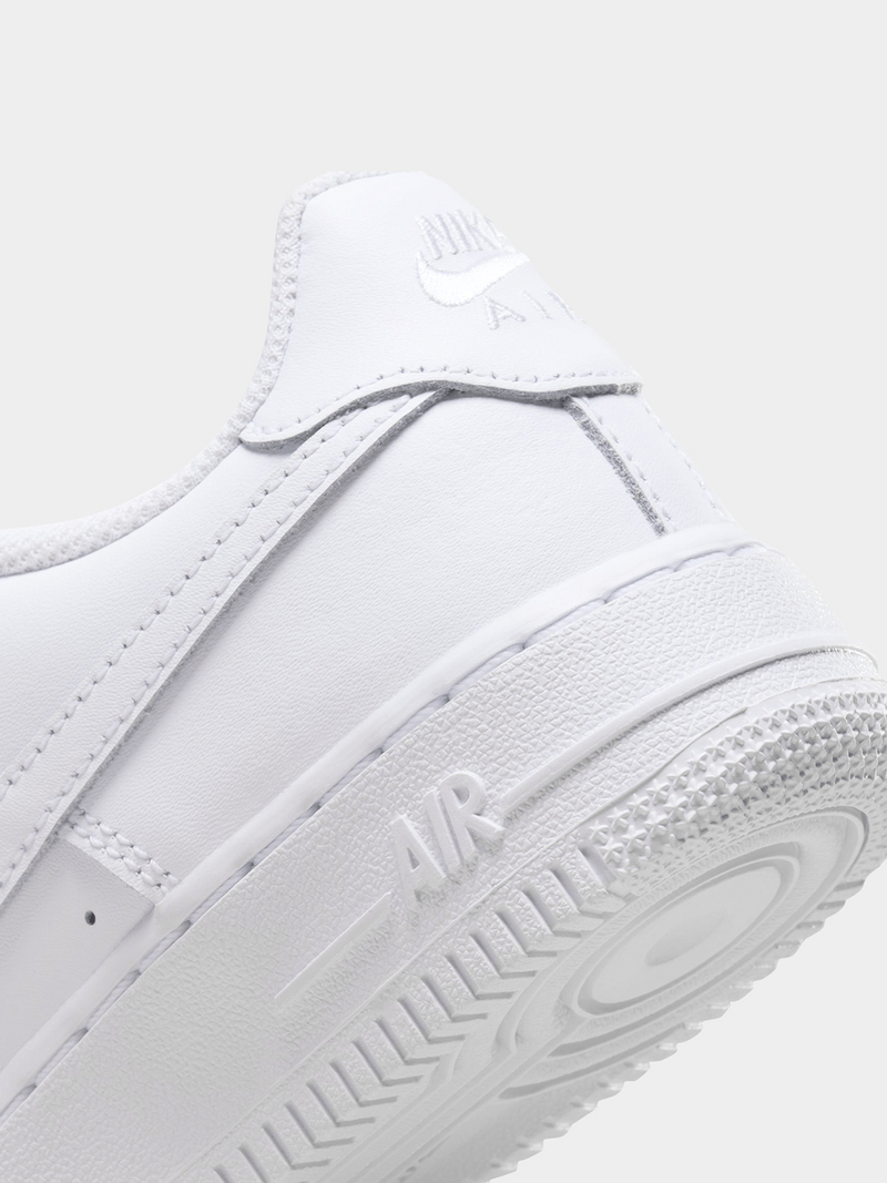 Kids Nike Air Force 1 "White on White"