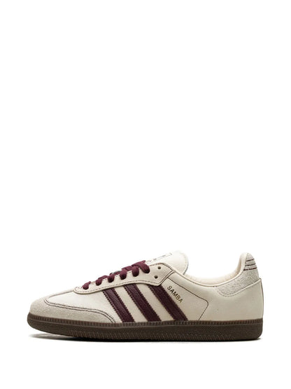 Adidas Samba OG "Wonder White/Maroon"