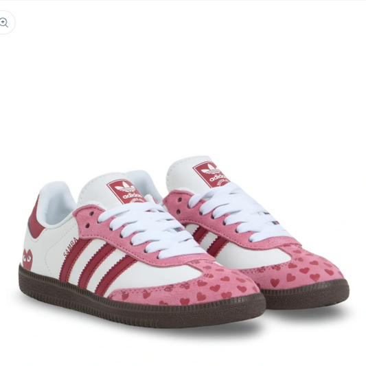 Adidas Samba OG White Pink Heart