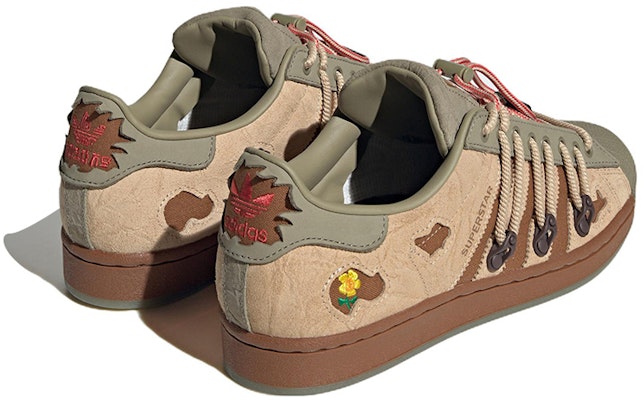 Adidas Superstar x melting sadness ‘Green Brown’